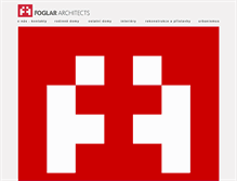 Tablet Screenshot of foglar-architects.cz